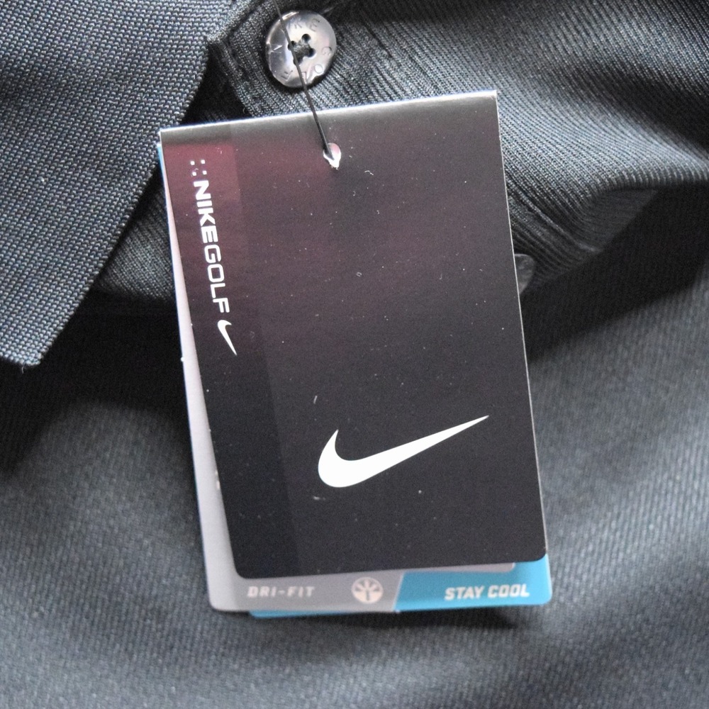 Nike Golf Polo Shirt Mens XL Black Dri-Fit Code42 Corporate Employee Tech NWT - Picture 6 of 13
